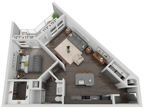 a103103 sq ft studio floor plan  the residences atmask